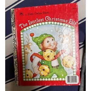 DHU *B3G1 The Littlest Christmas Elf by Nancy‎ Buss Little Golden Book